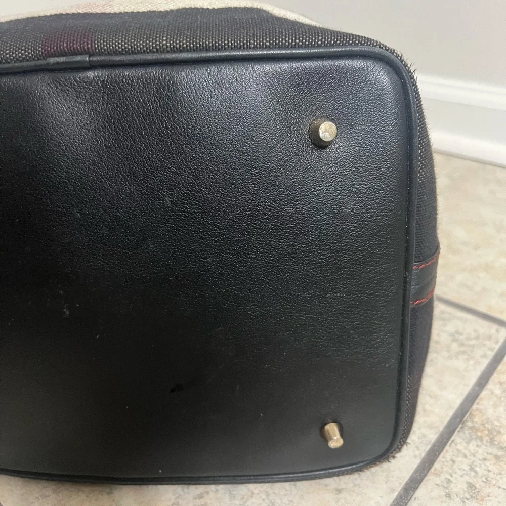 Burberry  Canvas Mega Check Medium Ashby Pop Elements Hobo Handbag - Picture 9 of 14